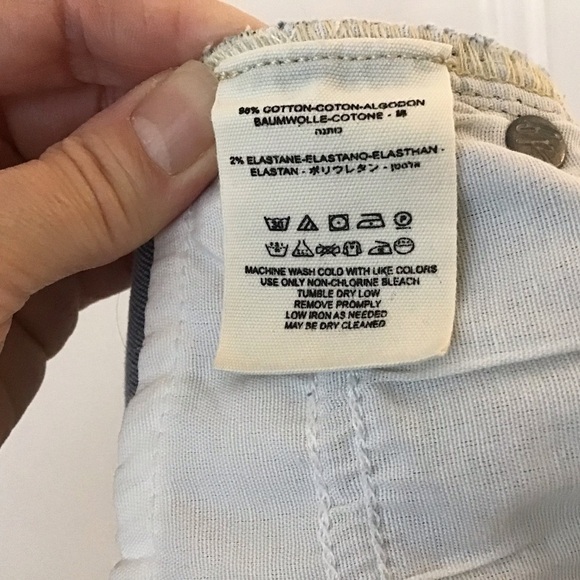 We the Free Light Wash High Rise Distressed Knees and Frayed Hem Skinny … - Picture 13 of 14